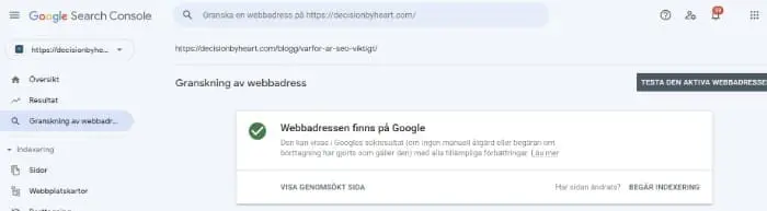 indexera hemsida 2
