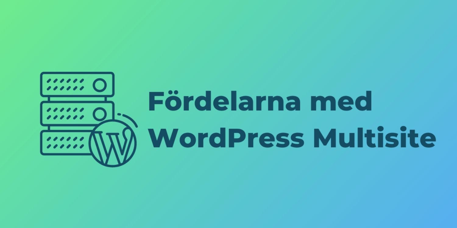 Fördelarna med WordPress Multisite